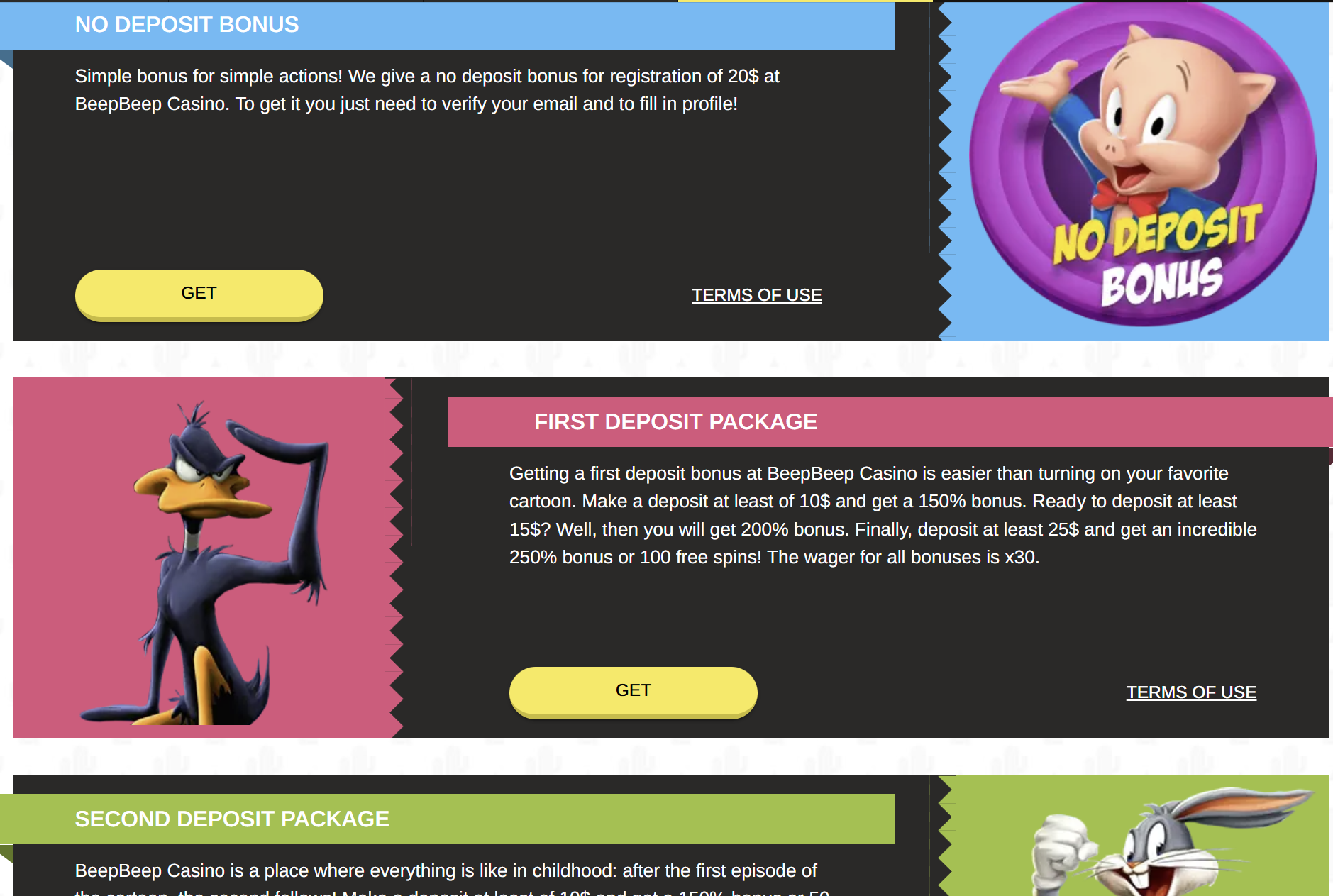 beep beep casino bonuses